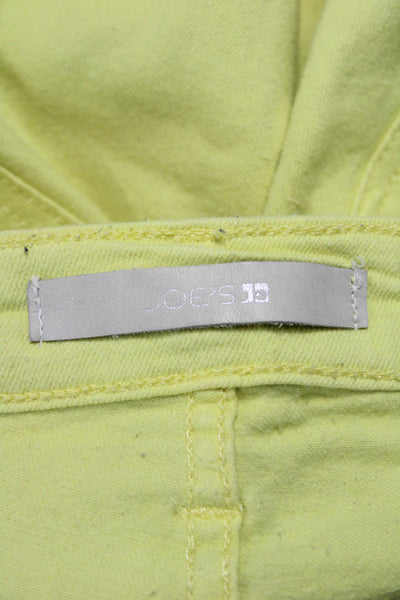 Joes Jeans Women Jegging Pants Yellow Mid Rise Inseam 30 Size 30