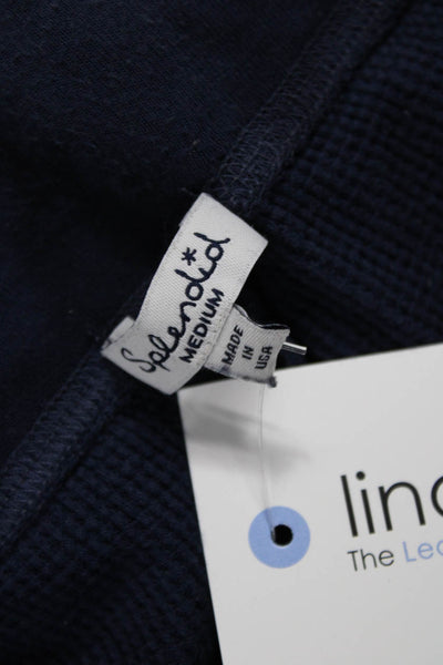 Splendid Women Dark Blue Drawstring Jogger Sweatpants Size M