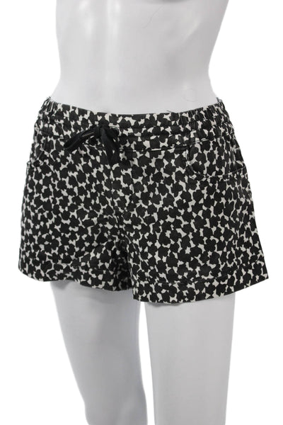 Joes Jeans Womens Black Floral Sweat Shorts Drawstring Size M
