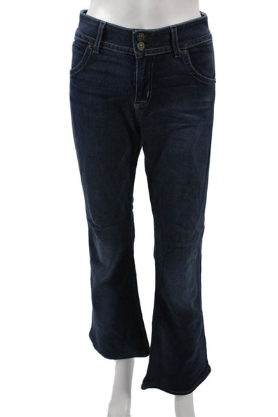 Hudson Womens Bootcut Jeans Dark Blue Mid Rise Size 29