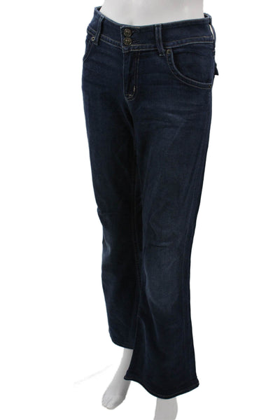 Hudson Womens Bootcut Jeans Dark Blue Mid Rise Size 29