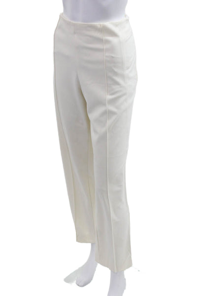 Escada Womens Dress Pants White Designer Polyamide Elastane Size 42