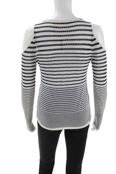 Rag & Bone Jean Women Pullover Sweater Black Striped Cotton Long Sleeve Size S