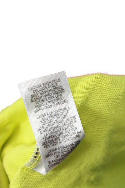 Splendid Women Yellow Basic Sleeveless Tank Round Neck Size L