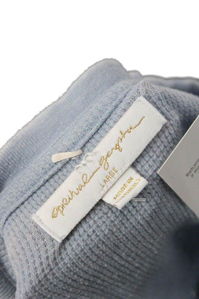 Spiritual Gangster Women Light Blue Graphic Pullover Sweatshirt Size L