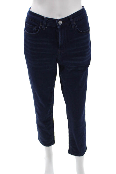 Swet Tailor Womens Cropped Straight Dark Blue Jeans Size 31