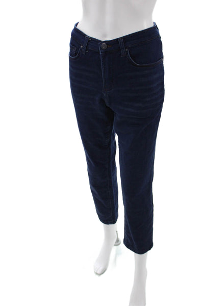 Swet Tailor Womens Cropped Straight Dark Blue Jeans Size 31