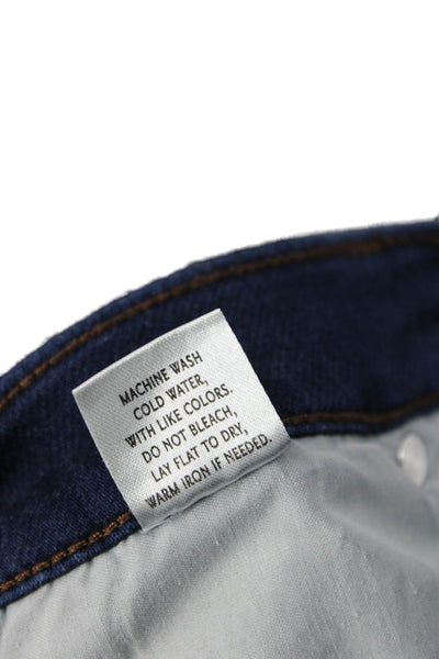 Swet Tailor Womens Cropped Straight Dark Blue Jeans Size 31