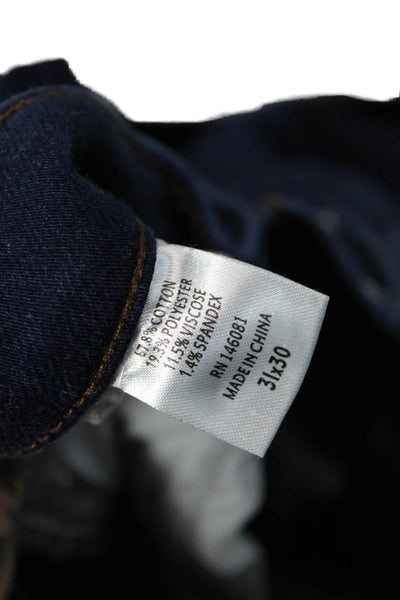 Swet Tailor Womens Cropped Straight Dark Blue Jeans Size 31