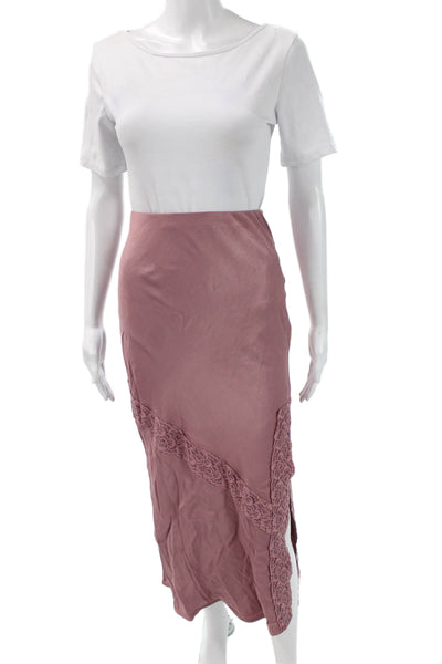 Free People Womens Pink Viscose Maxi Pencil Skirt Size XS