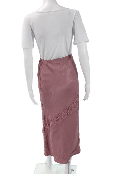 Free People Womens Pink Viscose Maxi Pencil Skirt Size XS