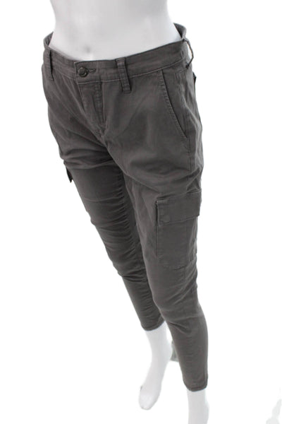 Joes Womens Cargo Ankle Pants Dark Gray 98% Cotton 2% Spandex Size 29