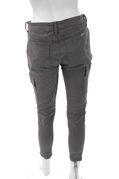 Joes Womens Cargo Ankle Pants Dark Gray 98% Cotton 2% Spandex Size 29