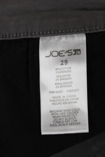 Joes Womens Cargo Ankle Pants Dark Gray 98% Cotton 2% Spandex Size 29