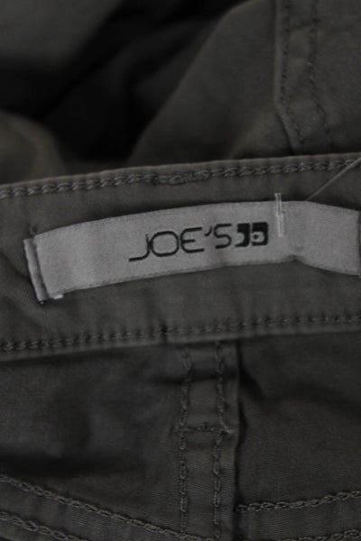 Joes Womens Cargo Ankle Pants Dark Gray 98% Cotton 2% Spandex Size 29