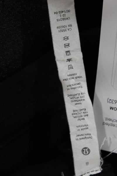 Lululemon Women Black Cropped Leggings Size 8