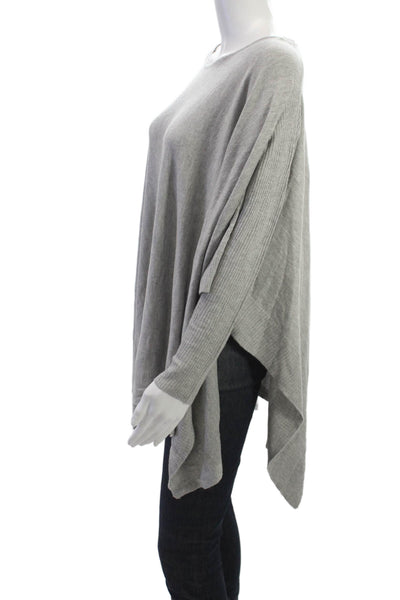 Romeo + Juliet Couture Women Gray Pullover Long Sleeve Round Neck Size M
