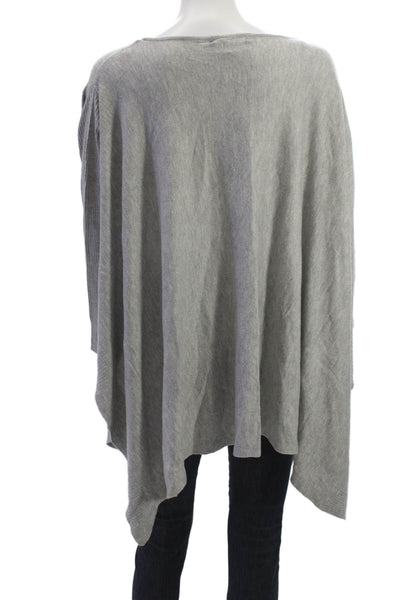 Romeo + Juliet Couture Women Gray Pullover Long Sleeve Round Neck Size M