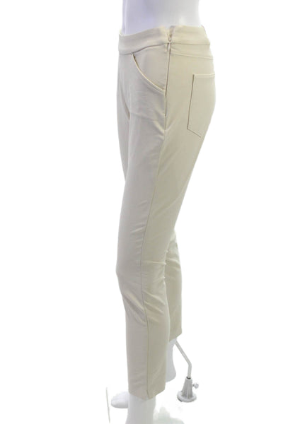 Peter Millar Womens Cropped Ankle Pants Beige Button Size 0