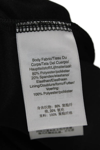 DKNY Womens Black Long Sleeve Crewneck Blouse Polyester Size S