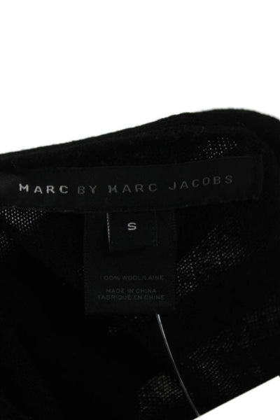 Marc By Marc Jacobs Women V Neck Geometric Wool Cardigan Button Size S