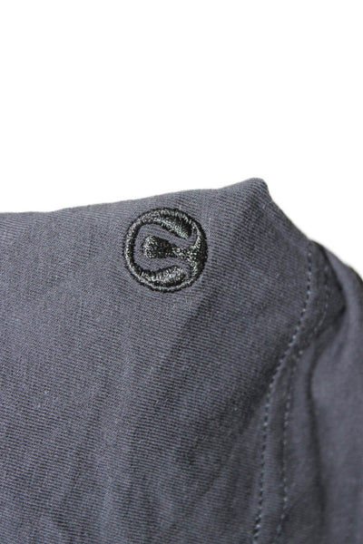 Lululemon Womens Basic Tank Black Cotton Blend Crew Neck Size 4