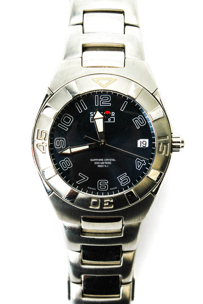 Sector Mens Stainless Steel Blue Dial No Limits 750 Quartz Watch 37mm