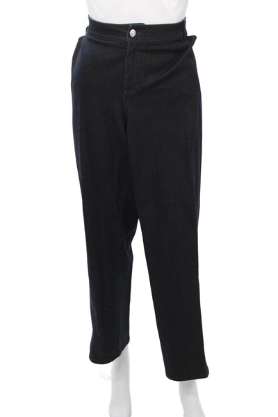 Lafayette 148 New York Women Cropped Black Pants Size 18