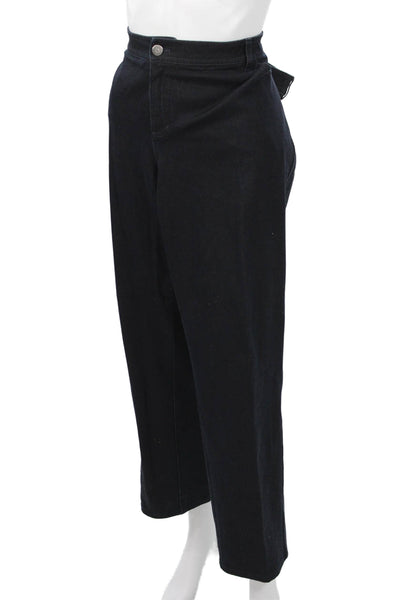 Lafayette 148 New York Women Cropped Black Pants Size 18