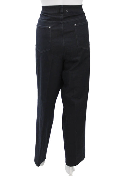 Lafayette 148 New York Women Cropped Black Pants Size 18