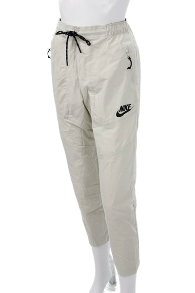 Nike Mens Jogger Pants Beige Polyester Drawstring Size S