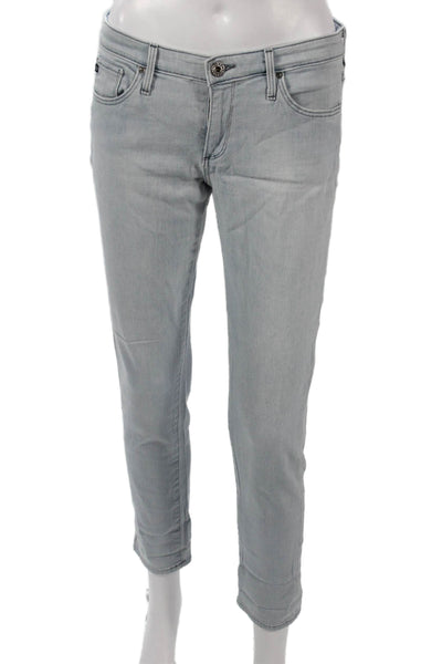 AG Adriano Goldschmied Women Ankle Skinny Gray Jeans Size 28