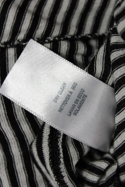 Splendid Women Tank Sweater Dress Black Striped Round Neck Sleeveless Size M