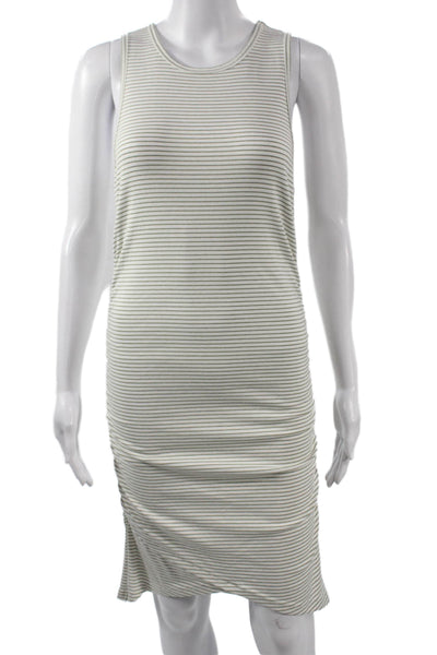 BB Dakota x Steve Madden Women Striped Tank Dress Crew Neck Sleeveless Size L