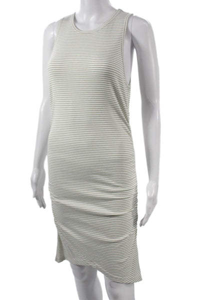 BB Dakota x Steve Madden Women Striped Tank Dress Crew Neck Sleeveless Size L