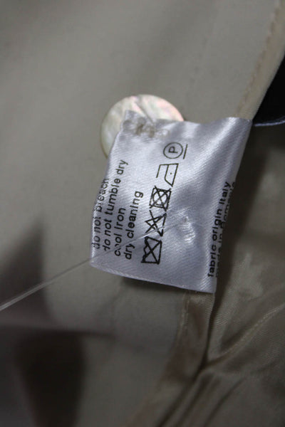 Akris Women Cropped Ankle Dress Pants Beige Size 6