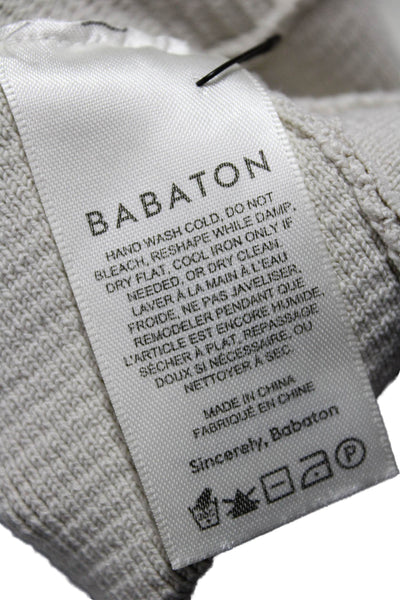 Babaton Womens Beige V-Neck Sleeveless Crop Top Size XS