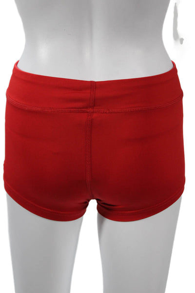 Nike Womens Red Sports Shorts 80% Polyester 20% Spandex Size XS