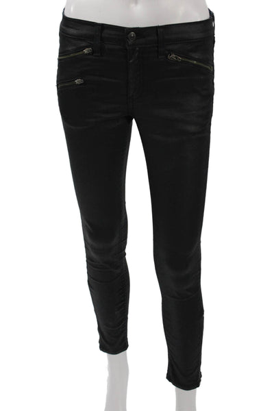 Rag & Bone Jean Women Ankle Skinny Black Jeans Size 27