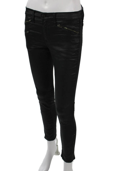Rag & Bone Jean Women Ankle Skinny Black Jeans Size 27