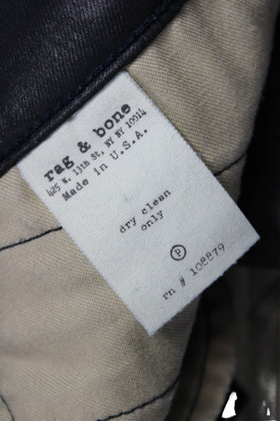 Rag & Bone Jean Women Ankle Skinny Black Jeans Size 27