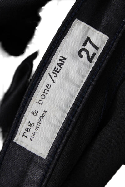 Rag & Bone Jean Women Ankle Skinny Black Jeans Size 27