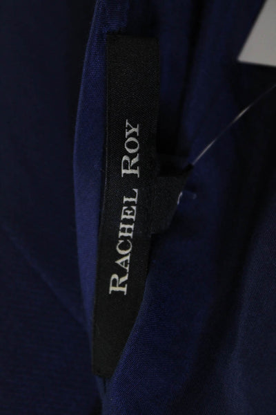 Rachel Roy Women Sheath Dress Dark Blue Sleeveless Knee Length Size 8