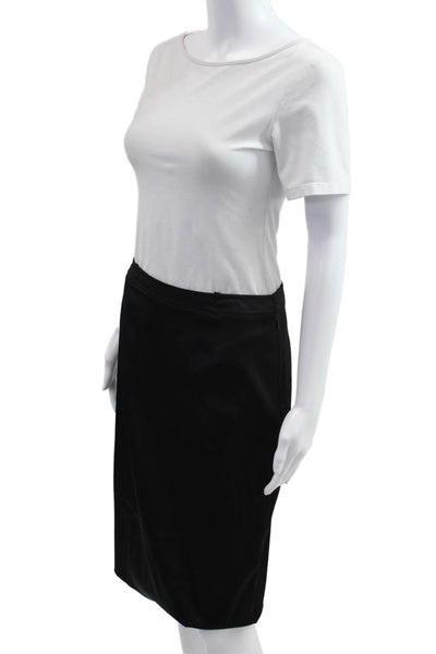 Cynthia Cynthia Steffe Womens Black Straight Pencil Skirt Polyester Size 6