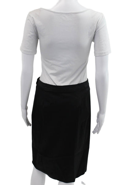 Cynthia Cynthia Steffe Womens Black Straight Pencil Skirt Polyester Size 6