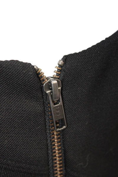 Helmut Helmut Lang Women Sheath Dress Black Sleeveless V Neck Mid Calf Size L