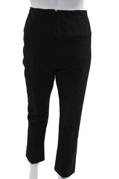 Veronica Beard Women Ankle Cropped Dress Pants Black Zip Inseam 25 Size 14