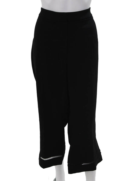 Elie Tahari Women Cropped Dress Pants Black Hook & Eye Size 16