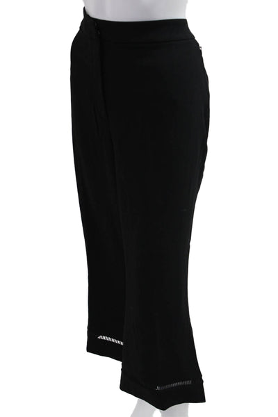 Elie Tahari Women Cropped Dress Pants Black Hook & Eye Size 16