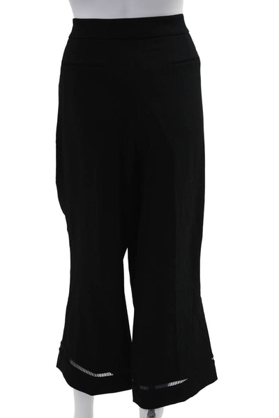 Elie Tahari Women Cropped Dress Pants Black Hook & Eye Size 16